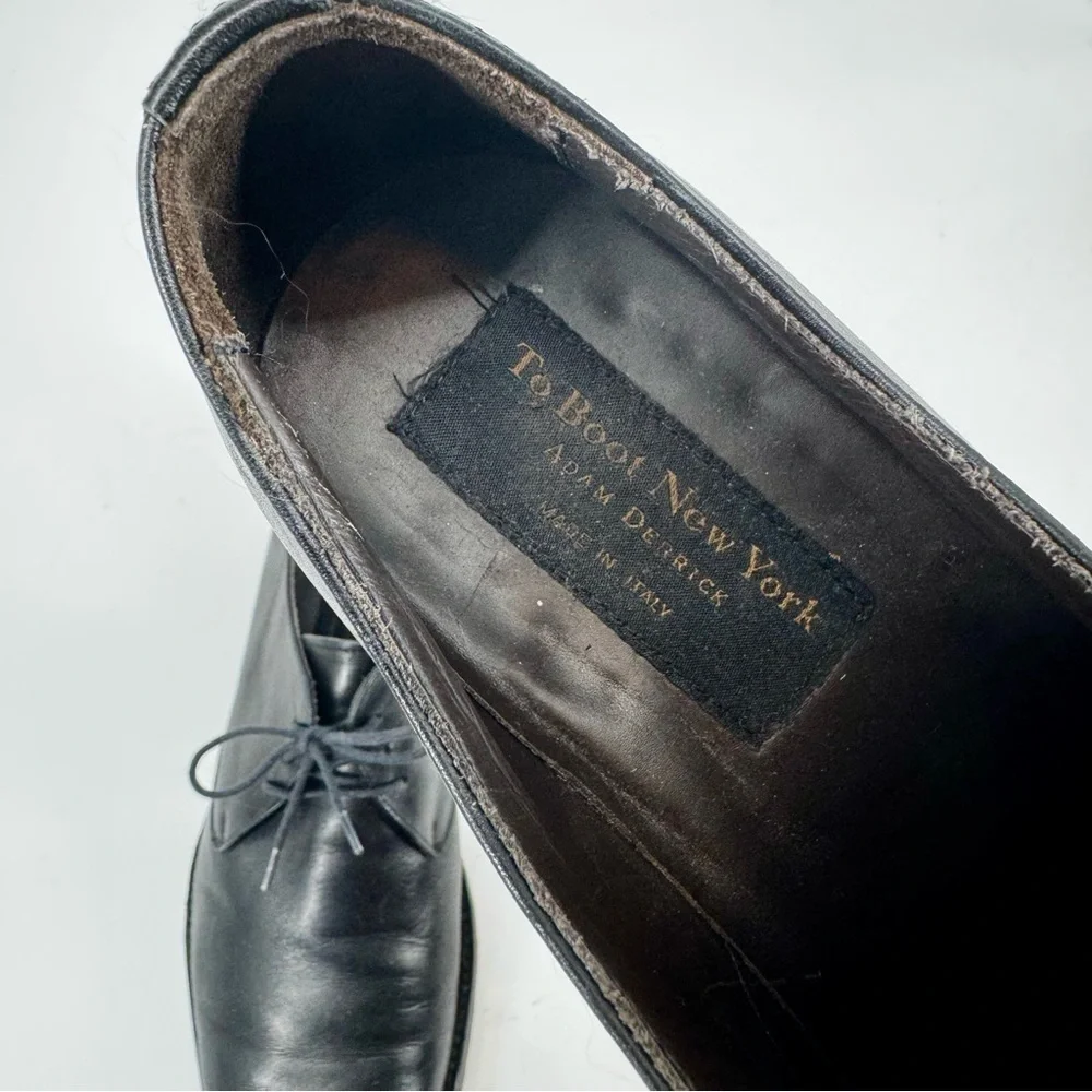 TO BOOT NEW YORK Winston Adam Derrick Black Leather Oxfords